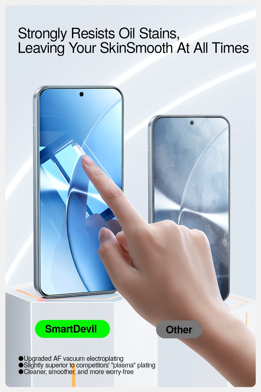 SmartDevil HD-Displayschutzfolie für POCO X8ProMax F8, ultraklarer gehärteter Glasfilm für Poco X8Pro, Anti-Fingerabdruck, kratzfest – Detail 9