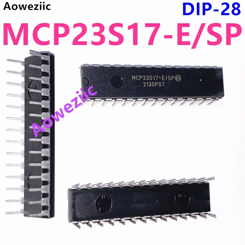 MCP23S17-E/SP MCP23S17 Interface IC I/O Expander DIP-28 New Original Genuine