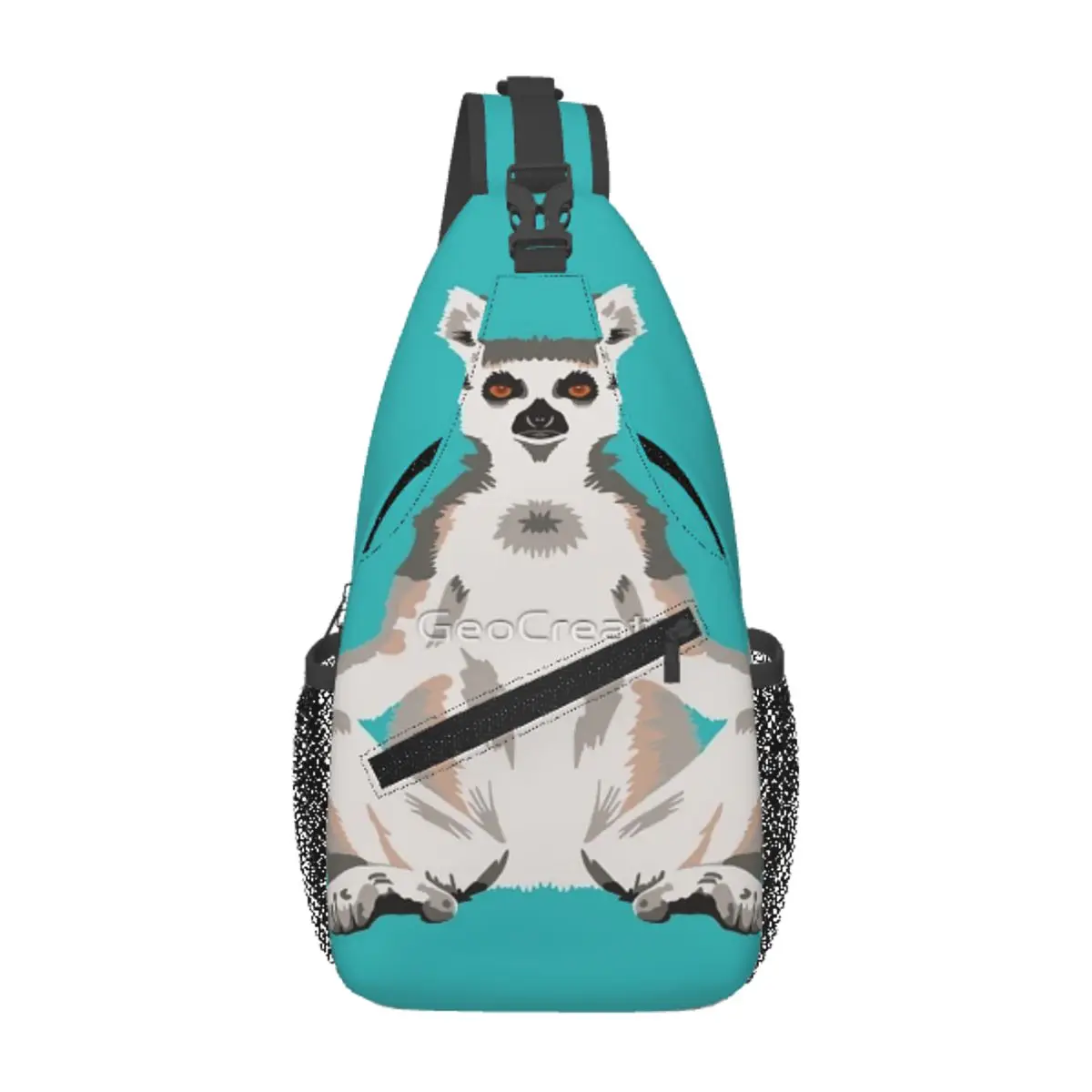 Ring-Tailed Lemur Chest Bag Trendy Large capacity For Office Cross chest bag Multi-Style