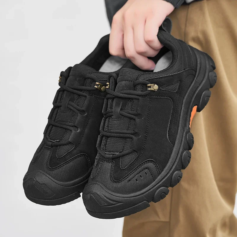 Fashion Trekking Shoes For Men Platform Sneakers Outdoor Non-slip Men's Hiking Shoes Breathable Walking Shoes Man Climbing Shoes