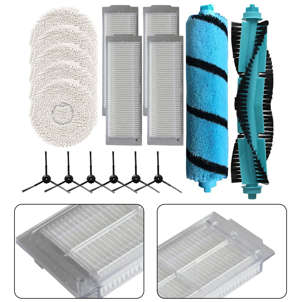 Kit aksesori pembersih lengkap untuk Cecotec untuk Conga 11090 vakum sikat utama filter kain pel sikat samping