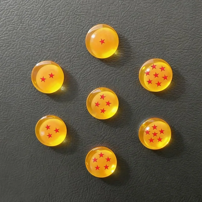Juego de 7 imanes de bolas de cristal de Dragon Ball Z, pegatinas para refrigerador de Anime Shenron Dragon Balls, juguete coleccionable para niños