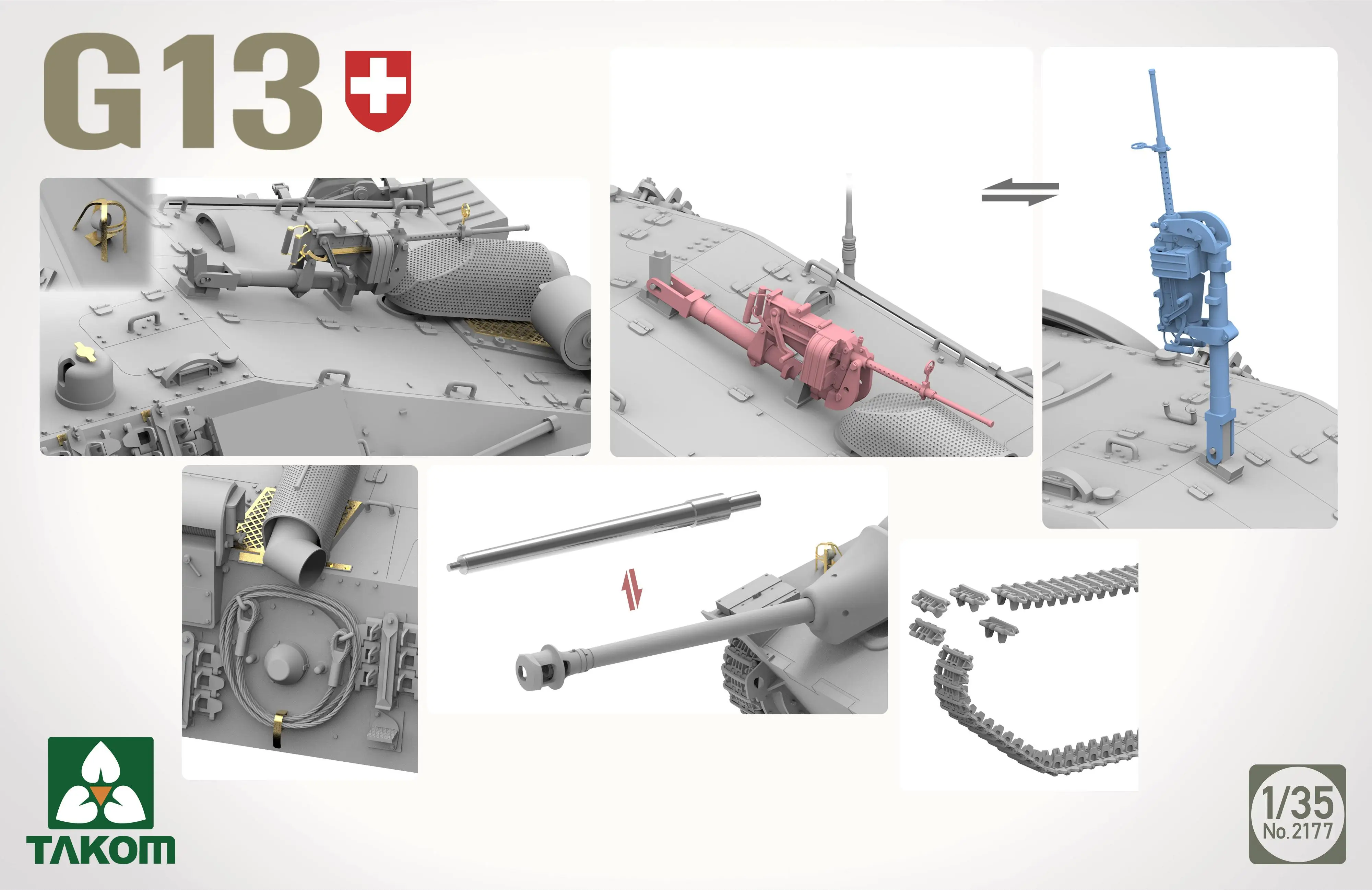 Takom 2177 1/35 Scale Swiss Pzj G13 (Plastic model)