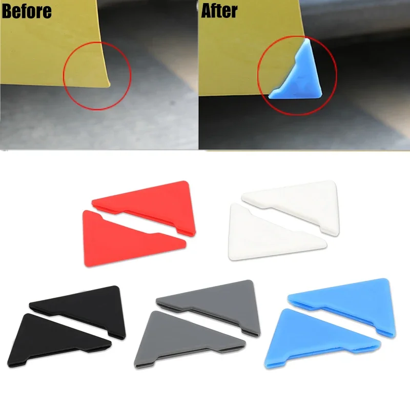 Car Front Door Corner Anti-collision Protector for Auto Door Bumper Silicone Anti-Scratch Car Exterior Accessories 2Pcs/Set