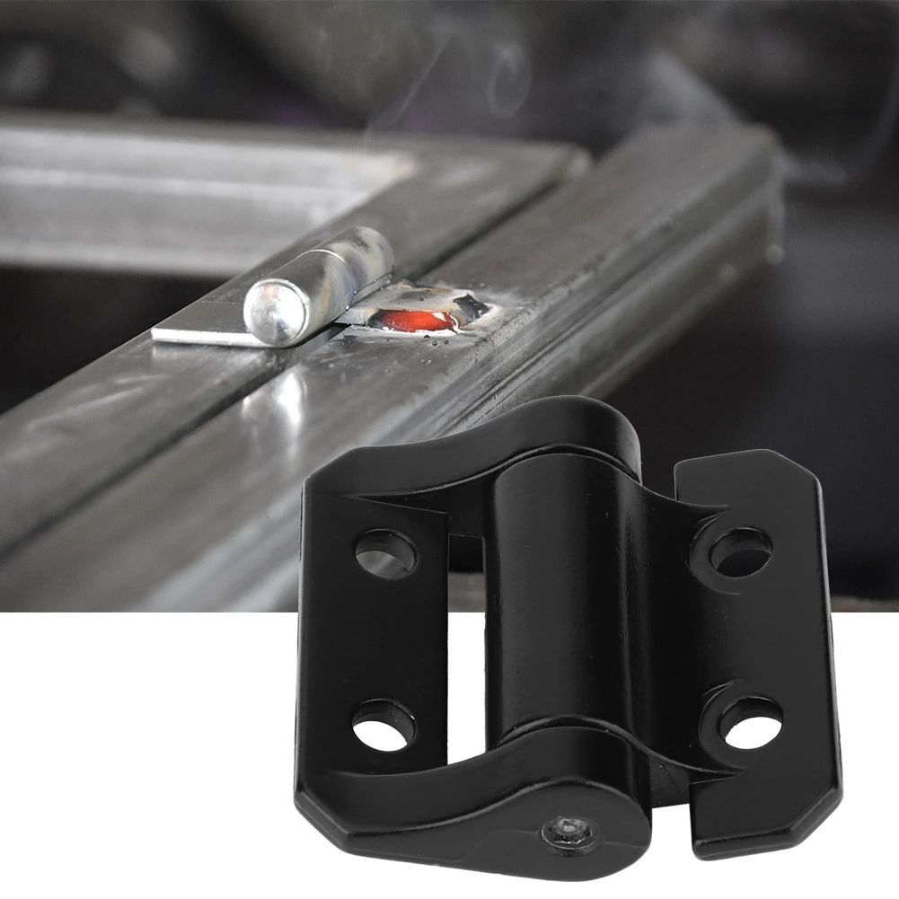 Torsion Hinge Black Zinc Alloy Steel Electroplated Hinge for Industrial Machinery Glass Door