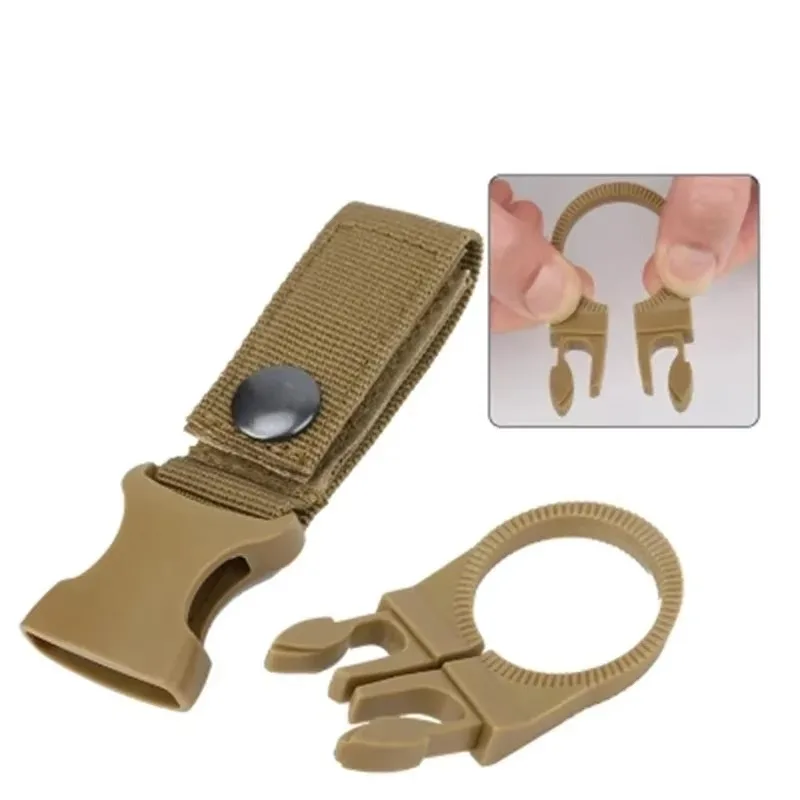 2Pcs Water Bottle Buckle Hook Nylon Webbing Clip For Backpack Camping Hanger Outdoor Holder Accessory