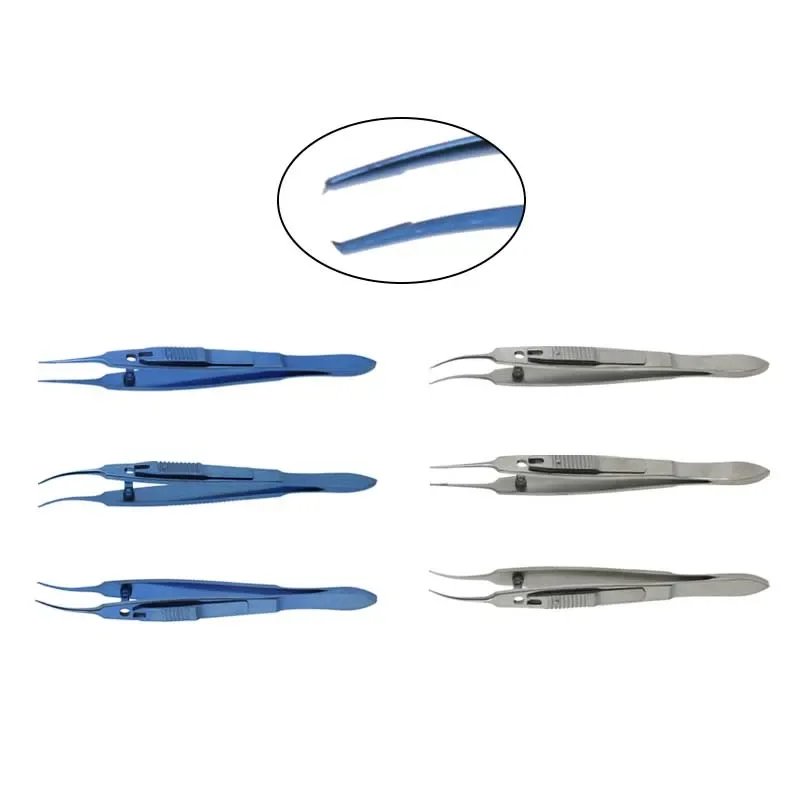 

Ophthalmic Forceps Fixation Forceps Strabismus Forceps Straight/Left/Right with Lock Ophthalmic Surgical Instrument