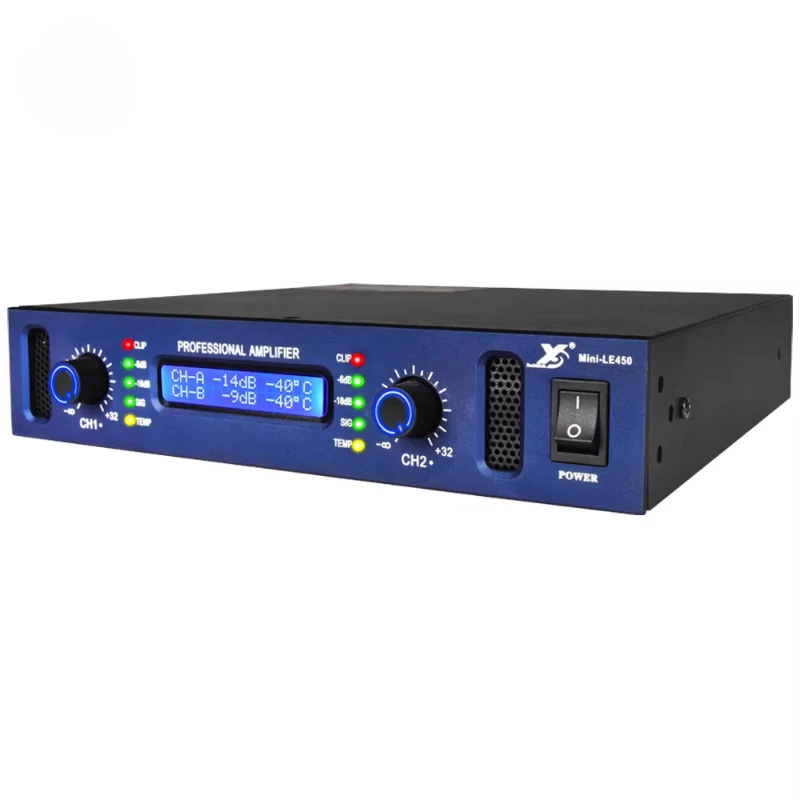 

450W*2 Mini Class D Amplifier 1u Digital Sound Audio Power Amplifier