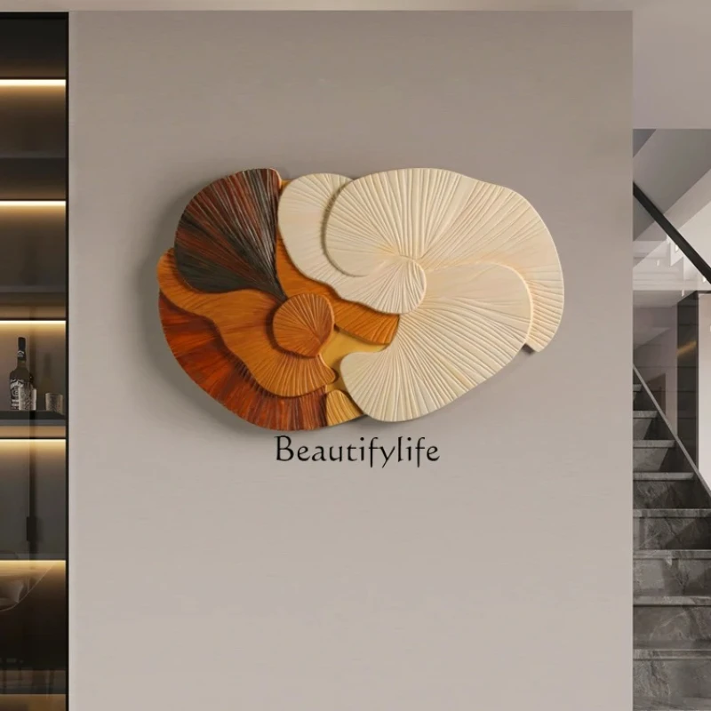 

Advanced sense of art hanging painting modern simple abstract three-dimensional wood carving decorative painting