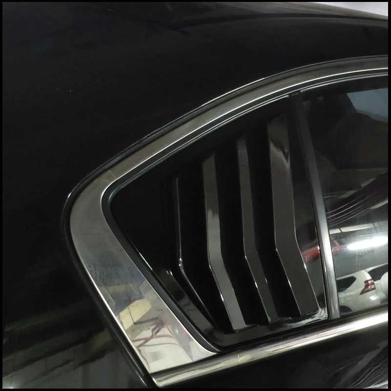 For Honda Accord 9th 2014-2017 Rear Window Blind Shades Louver Frame Molding Cover Sticker Trim Car Styling Accessories