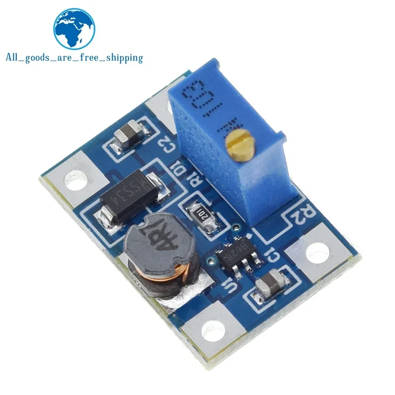 1/5 high current 2A DC-DC SX1308 adjustable boost power module