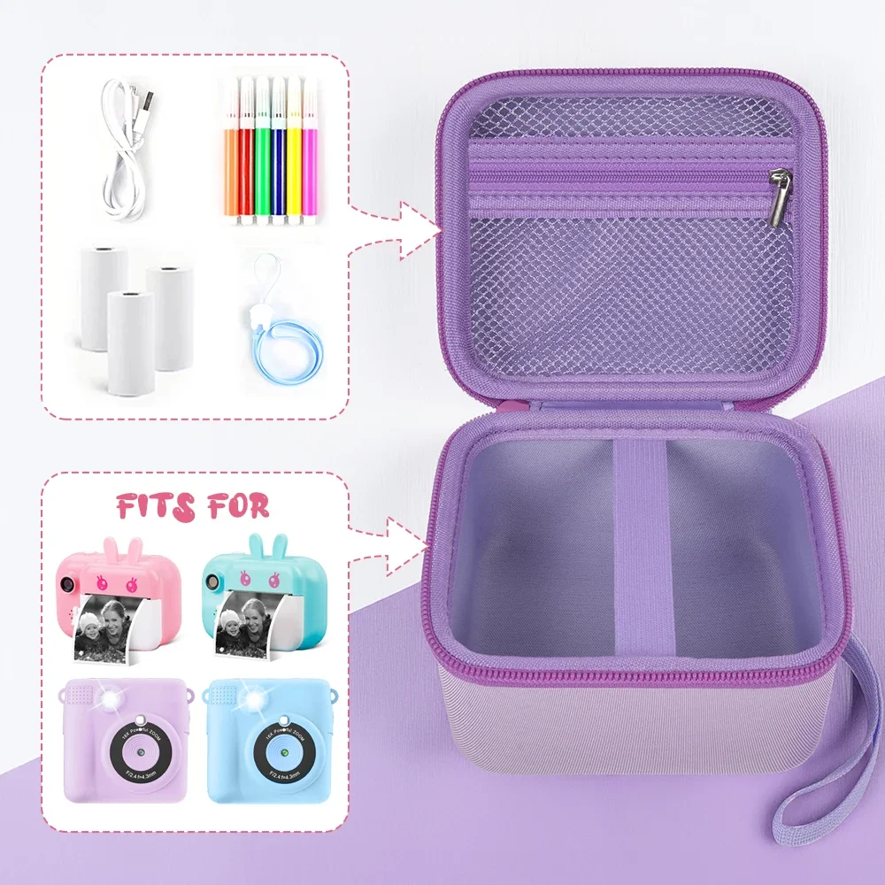 حقيبة تخزين كاميرا الطباعة الفورية للأطفال - متوافقة مع ESOXOFFORE وDylanto وDUDUDRAGON وGKTZ و Dafotil وCareenoah وAasonida #4