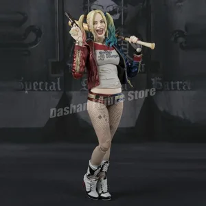 SHF Harley Quinn Action Figure ، Suicide Squad ، Harleen Quinzel ، فتاة المهرج ، تمثال المحمول ، نموذج لعبة ، هدايا المجموعة ، 15 سم أعلى 6 مبيعات دمية هارلي كوين - رقم 6