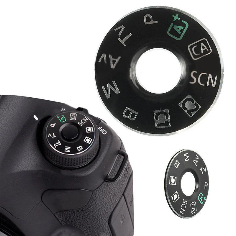 

Top Cover Function Dial Model Button Label For Canon EOS 6D Camera Function Dial Mode Plate Interface Cap Button Repair Kit