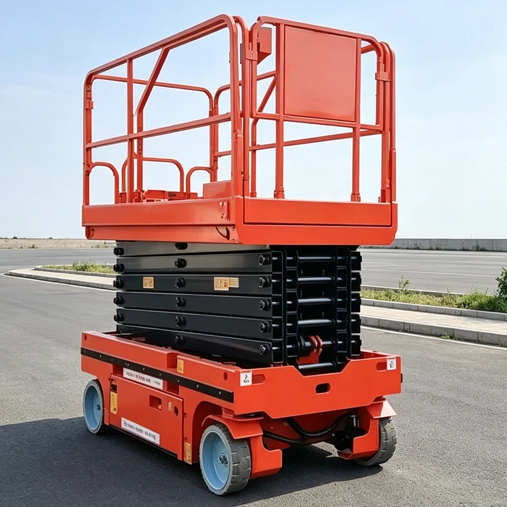 Electric Lifting Platform Mobile Self Propelled Hydraulic Electric Scissor Lift For Aerial Work Heavy Duty Stable Lifting