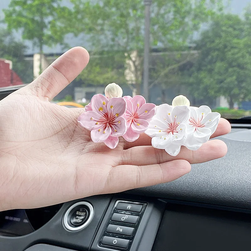 1pc Car Fashion Small Exquisite Perfume Clip Flower Shape Air Outlet Car Air Freshener Aroma Diffuser Car Decoration Accessories - view 3
