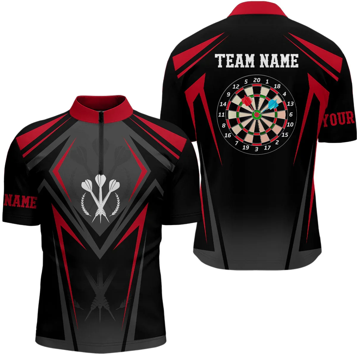 Personalized Name Purple Fire Flame Dartboard Dart 3D Printed Fashion Men Summer Zip Polo Shirt Dart Team Jerseys XKP06