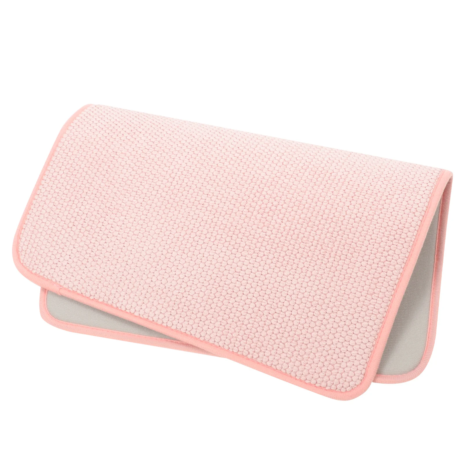 

Absorbent Dish Drying Mat Heat Insulation Non Skid Compact Size Lightweight Kitchen Tableware Mat Water Absorbing Quick Drying