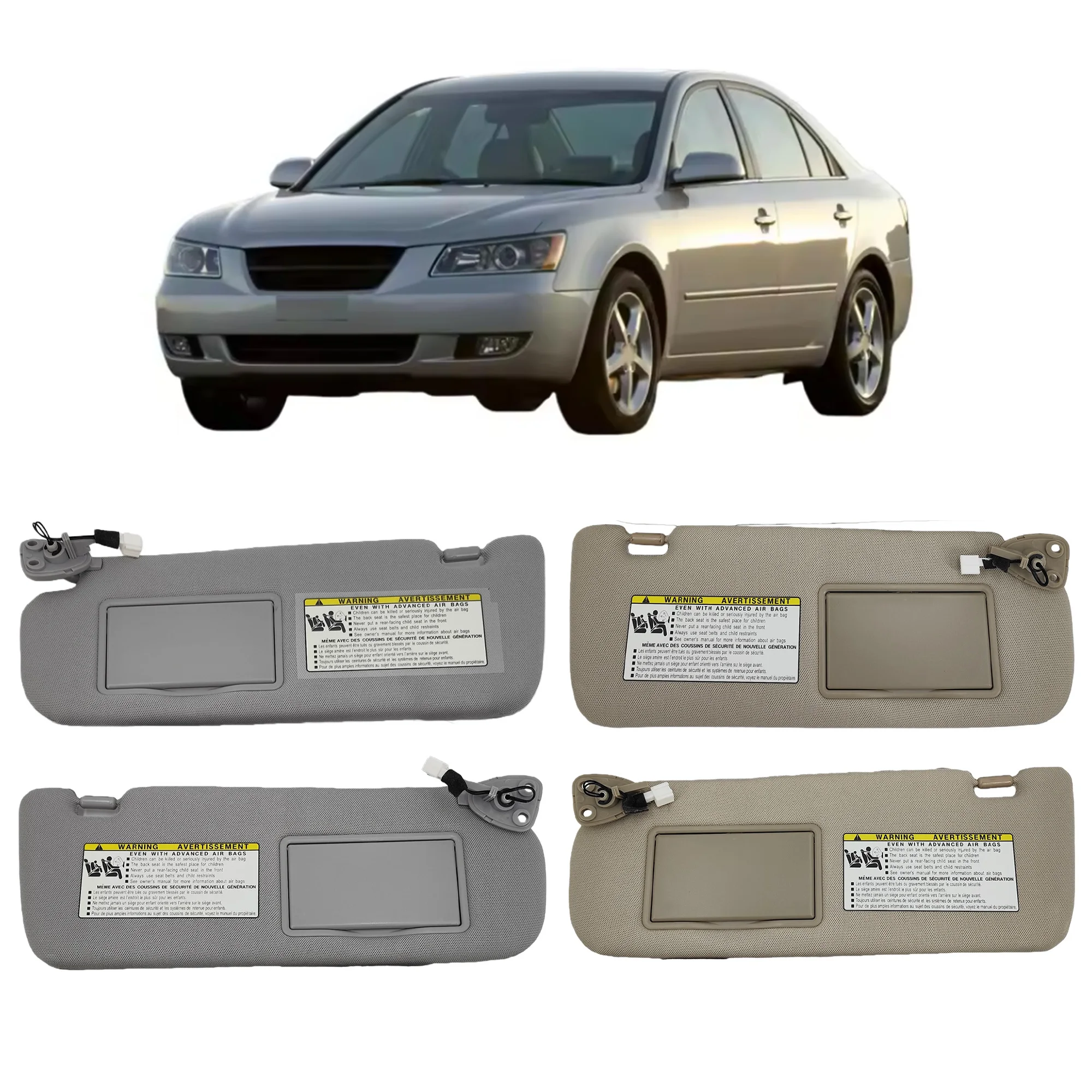

Автомобильный солнцезащитный козырек для Hyundai Sonata 2006 2007 2008, внутренняя передняя солнцезащитная панель, левая и правая сторона, солнцезащитный козырек