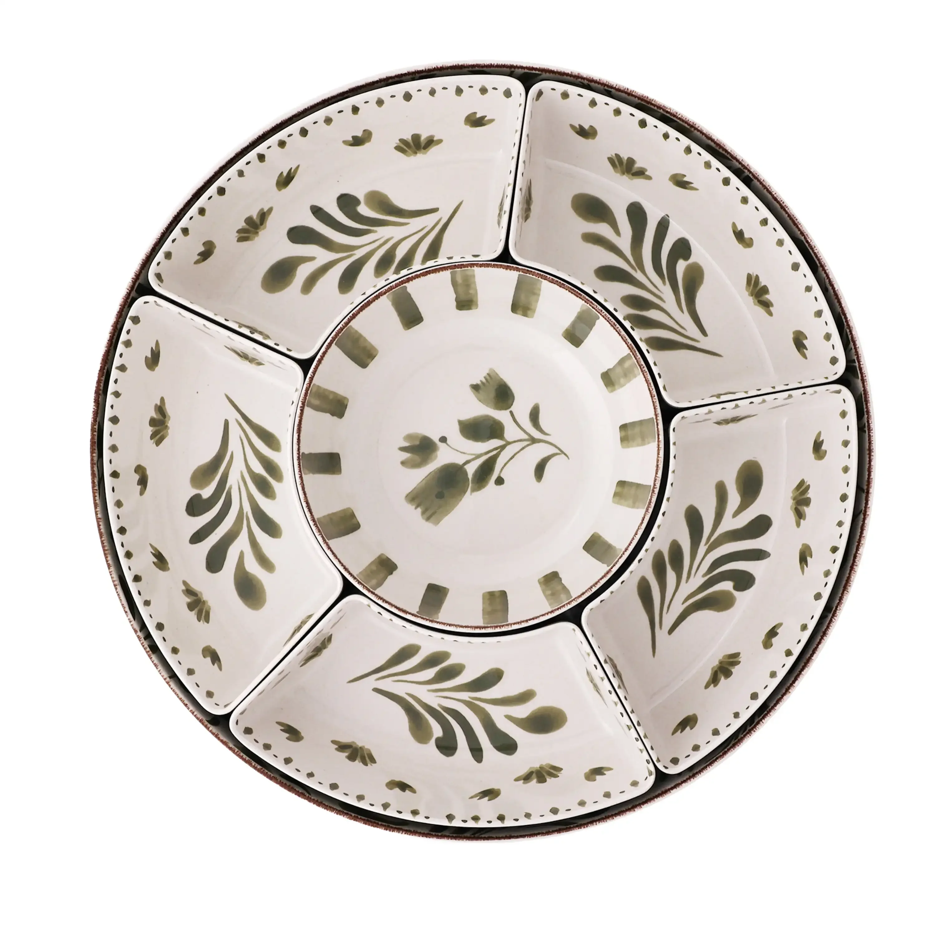 

Better Homes & Gardens Bamboo Melamine Chip and Dip Tray, Green