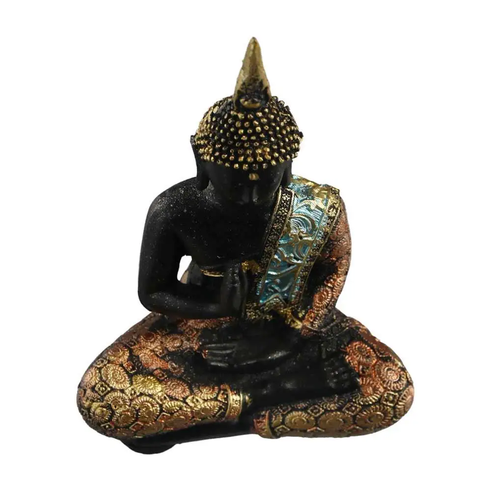 Creative Portable Hand Made Unique Design Meditation Large Fengshui Sculpture Porch Ornaments Buddhist Statue Resin Crafts