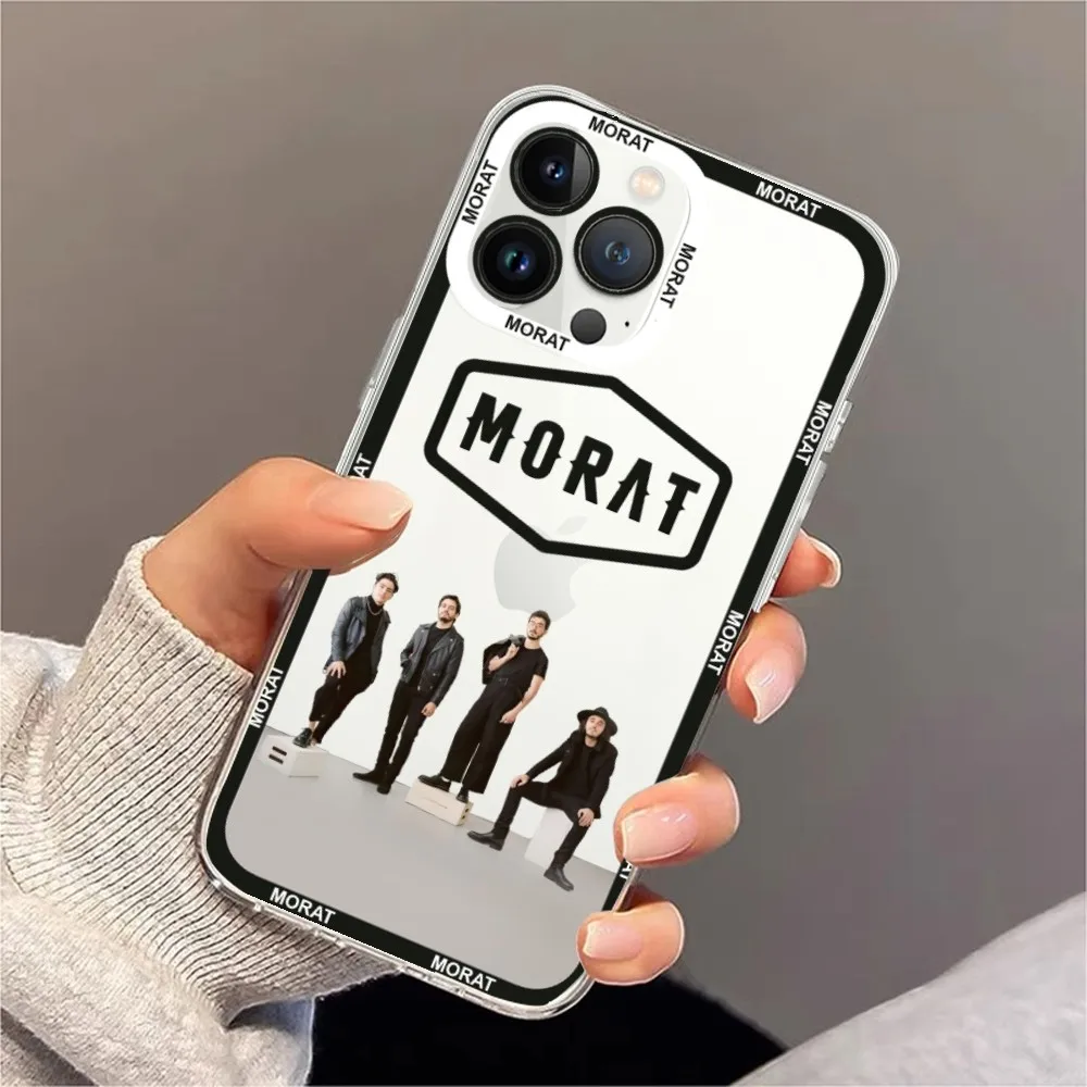 Morat Band Phone Case For iPhone 11 12 Mini 13 14 15 Pro Max Transparent Shell