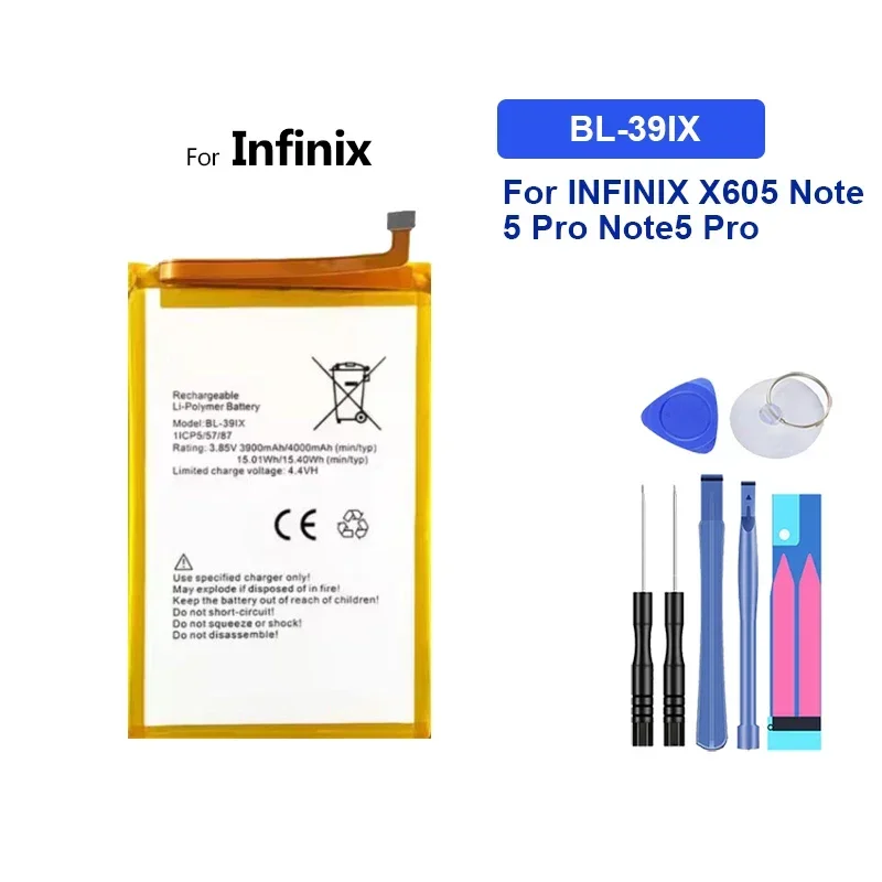 4000mAh/5000mAh Battery BL-49FX BL-44AX BL-39IX BL-44CX For infinix Hot 8 9 X650 X650B X655 X656 Note 7 Lite/4 Pro Spark 5 Pro