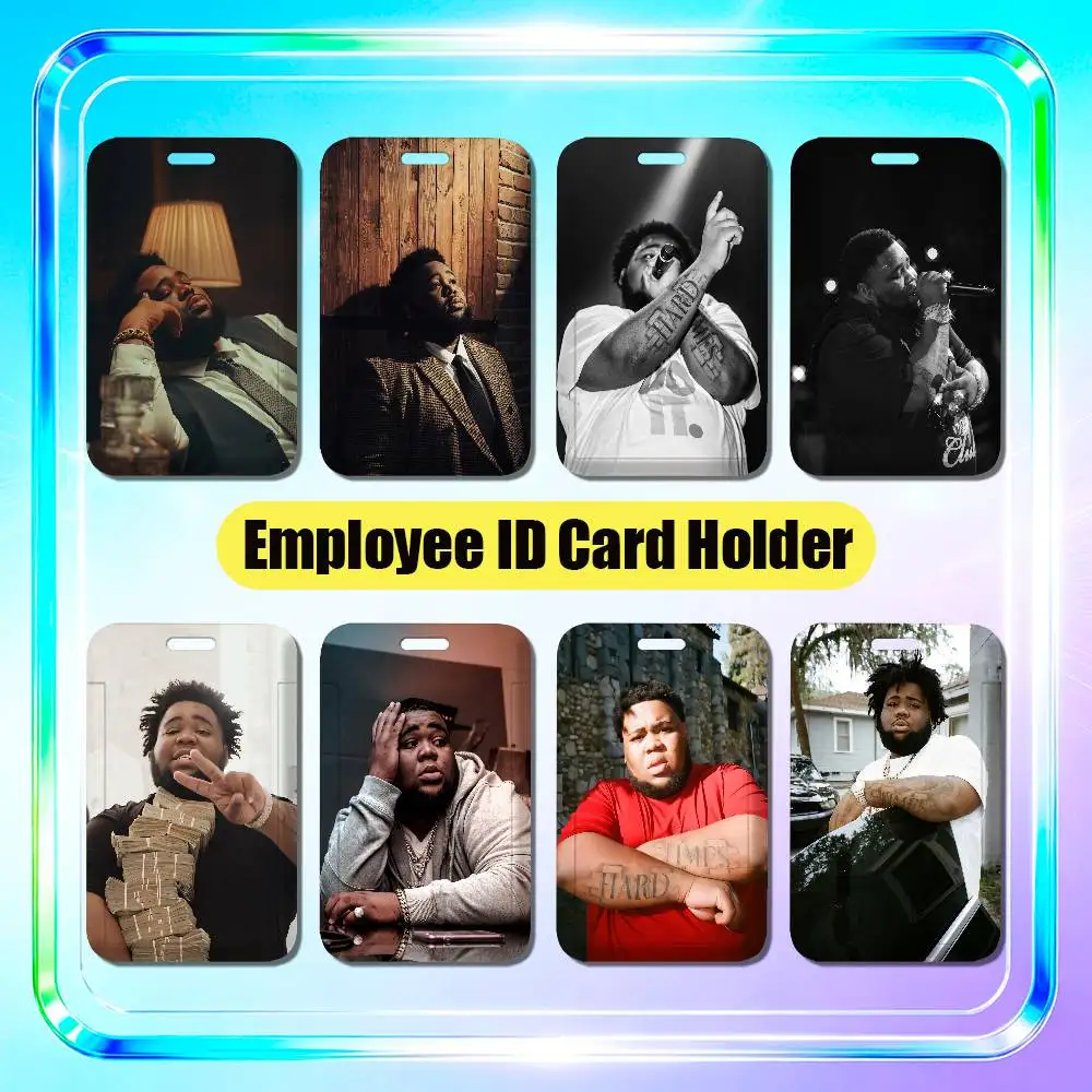 For Rod Wave Hustle Employee ID Card Holder Office Badge Student Work Bank Credit Holders Hard Case Shell