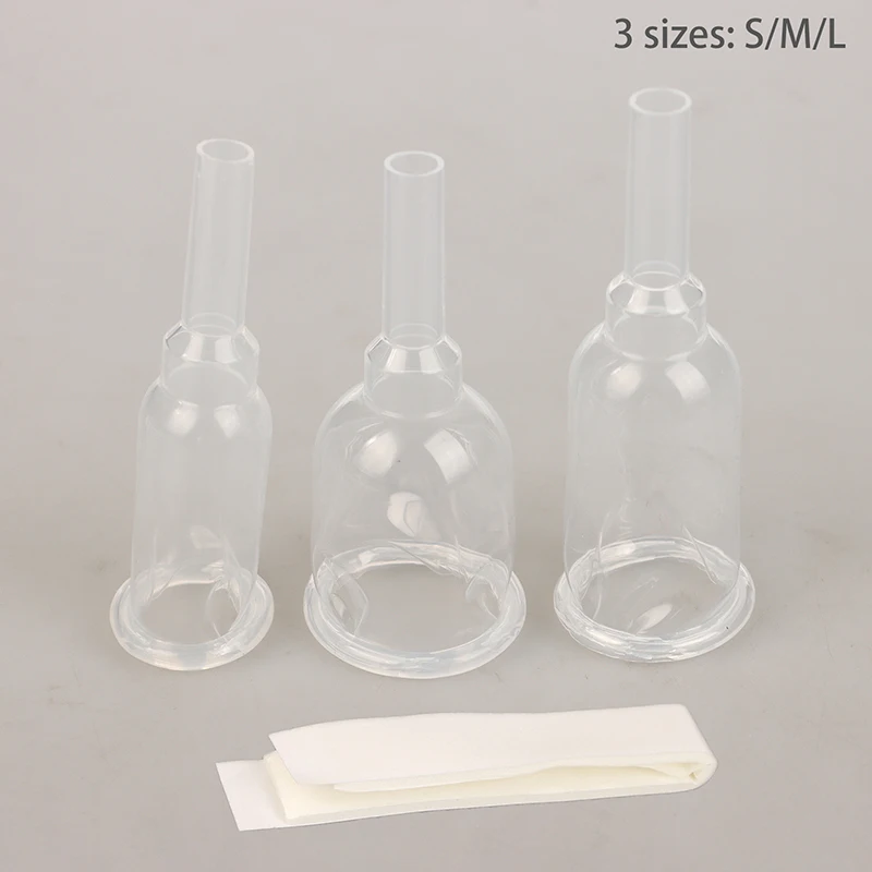 

1Pc Disposable Silicone External Catheter Urine Collector Sterilized Comfortable Medical Self Adhesive Male External Catheter