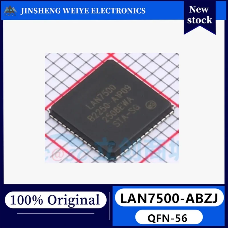 

1/5 pieces LAN7500-ABZJ LAN7500 QFN56 Ethernet Bridge USB Interface Controller Chip New Original Stock