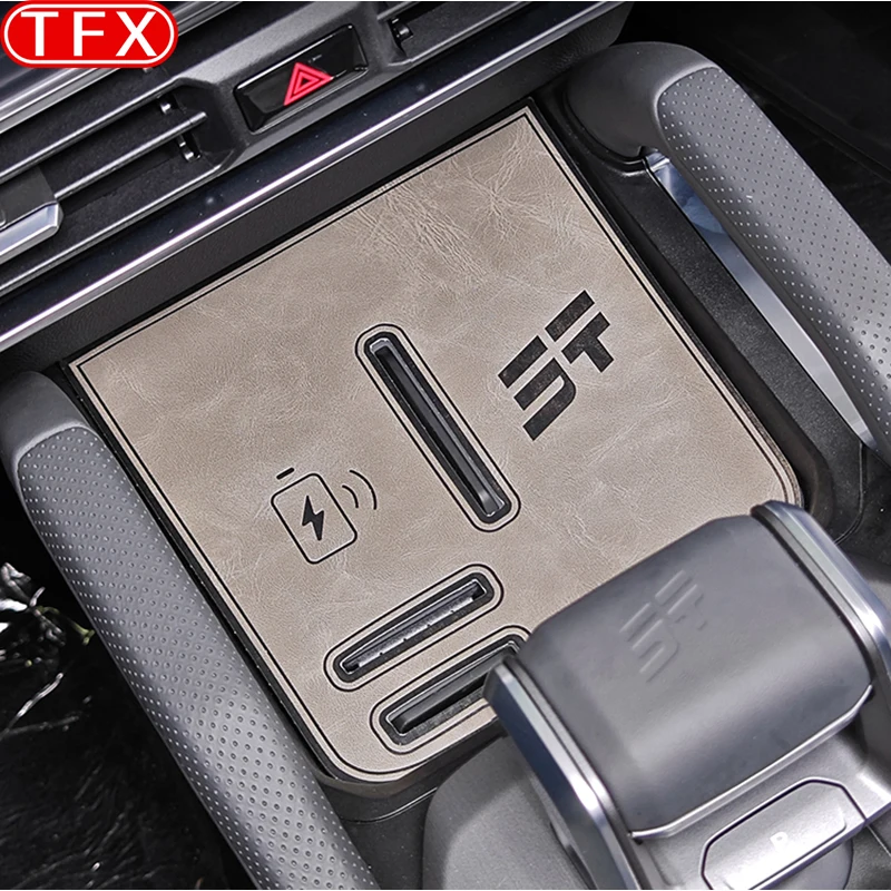 For Chery Jetour T2 2024 2023 Car Non-Slip Mat PU Leather Door Groove Pad Rubber Gate Slot Cup Cushion Decoration Accessories