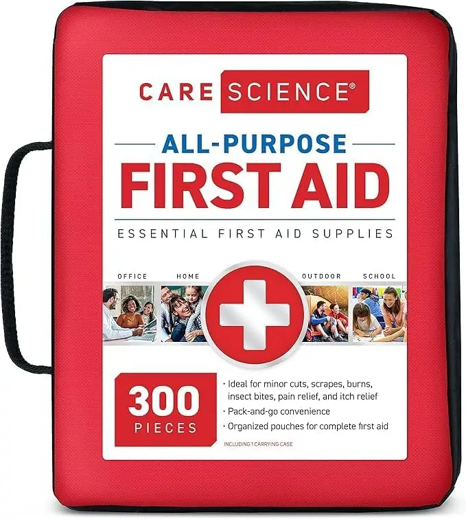 300-Piece First Aid Kit for Travel, Home, Car, Camping & Hiking