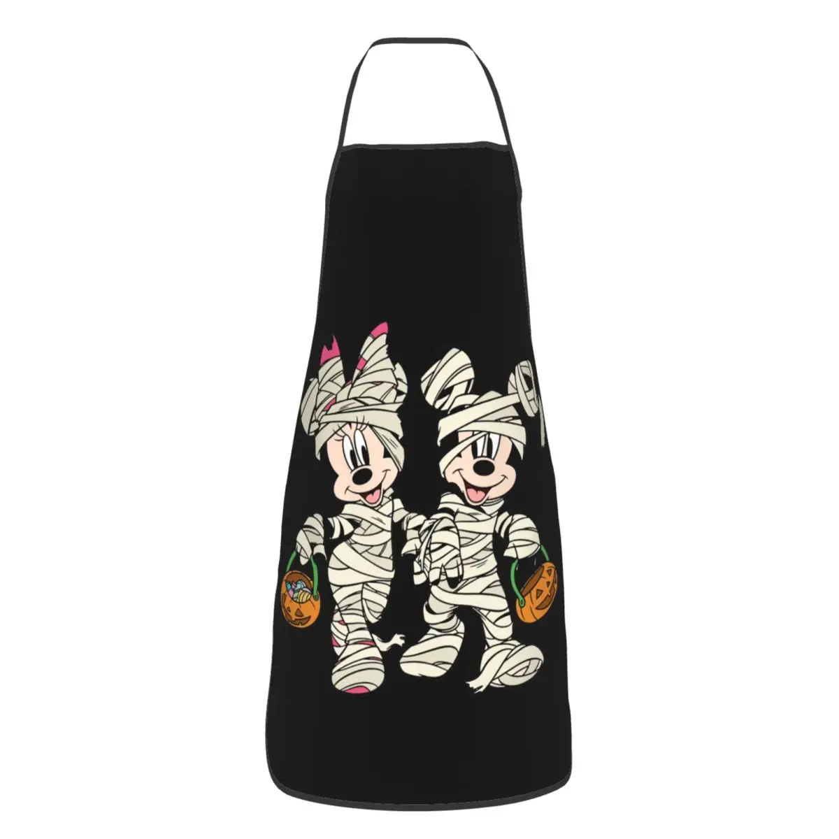 

Custom Mickey Mouse Anime Apron for Men Women Cartoon Adult Unisex Kitchen Chef Bib Tablier Cuisine Cooking Baking Painting