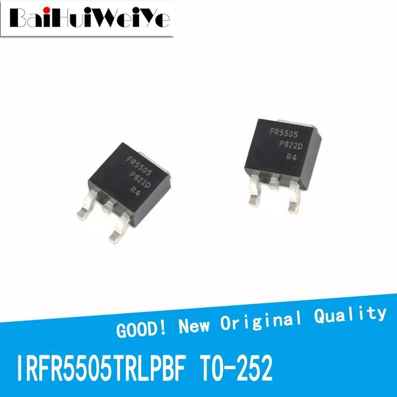 

10PCS/LOT IRFR5505 FR5505 IRFR5505TR IRFR5505TRLPBF TO-252 SMD TO252 FET MOSFET 18A/55V New Good Quality Chipset