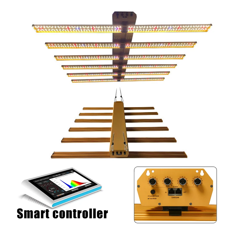 LM301H EVO 500W Plant Growing Light Set Latest 4Channels Dimmable Separately Control Grow light With Daisy Chain for Indoor/Tent