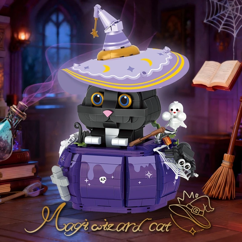 

Набор строительных блоков Magic Cat — настольная модель-украшение из серии «Животные», идеально подходит для коллекционеров и в качестве подарка на праздники.