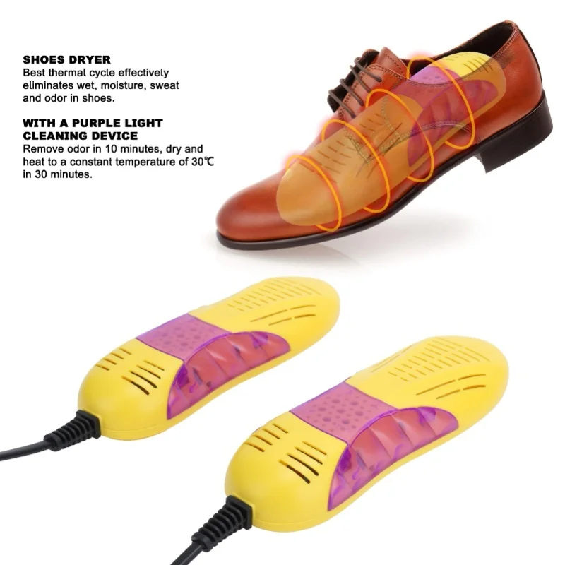 Electric Shoes Dryer 10W 1.2m Shoe Boot Warmer Drying Heater Machine With Deodorization EU Plug 220V
