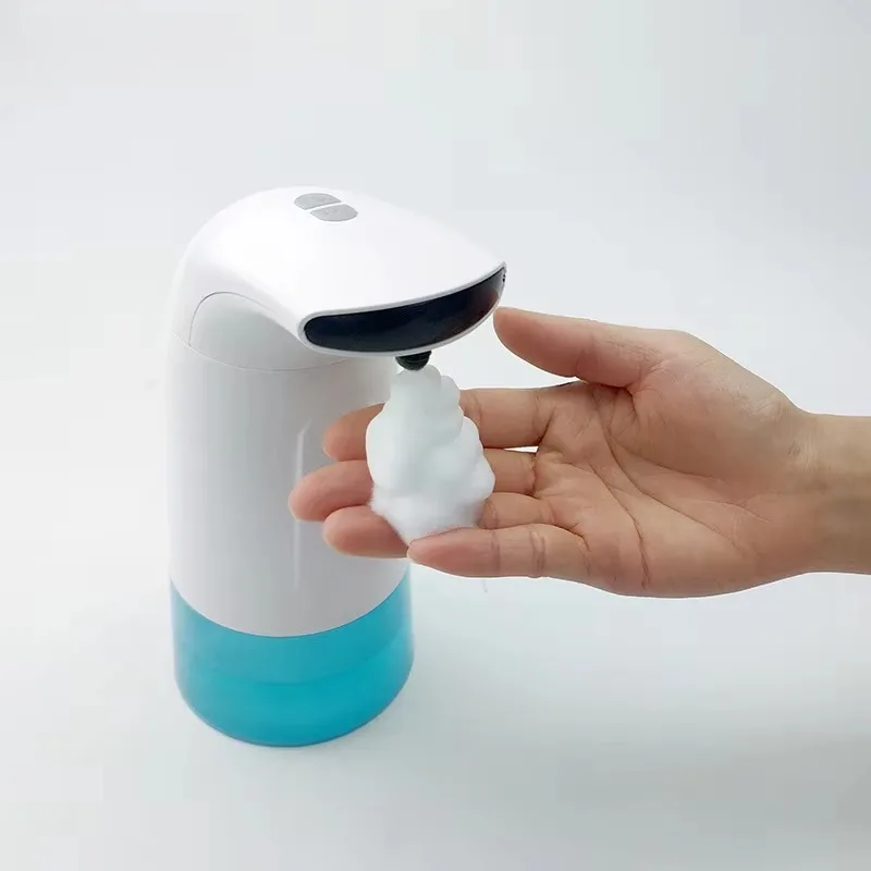 Electric induction automatic plastic foam soap dispenser with refillable bottle