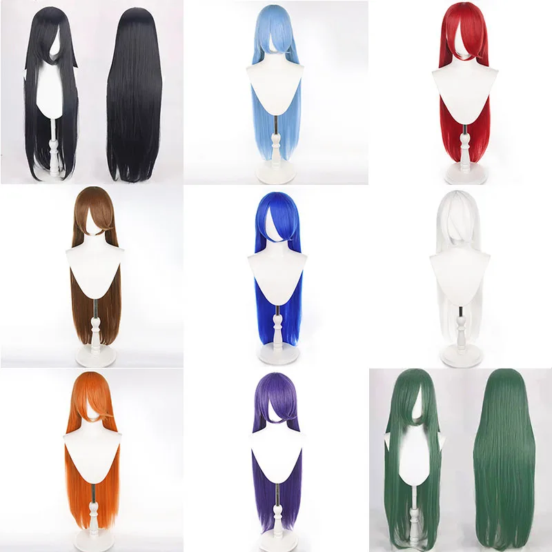 Universal Colorful Anime Cosplay Wig 100cm Straight Hair
