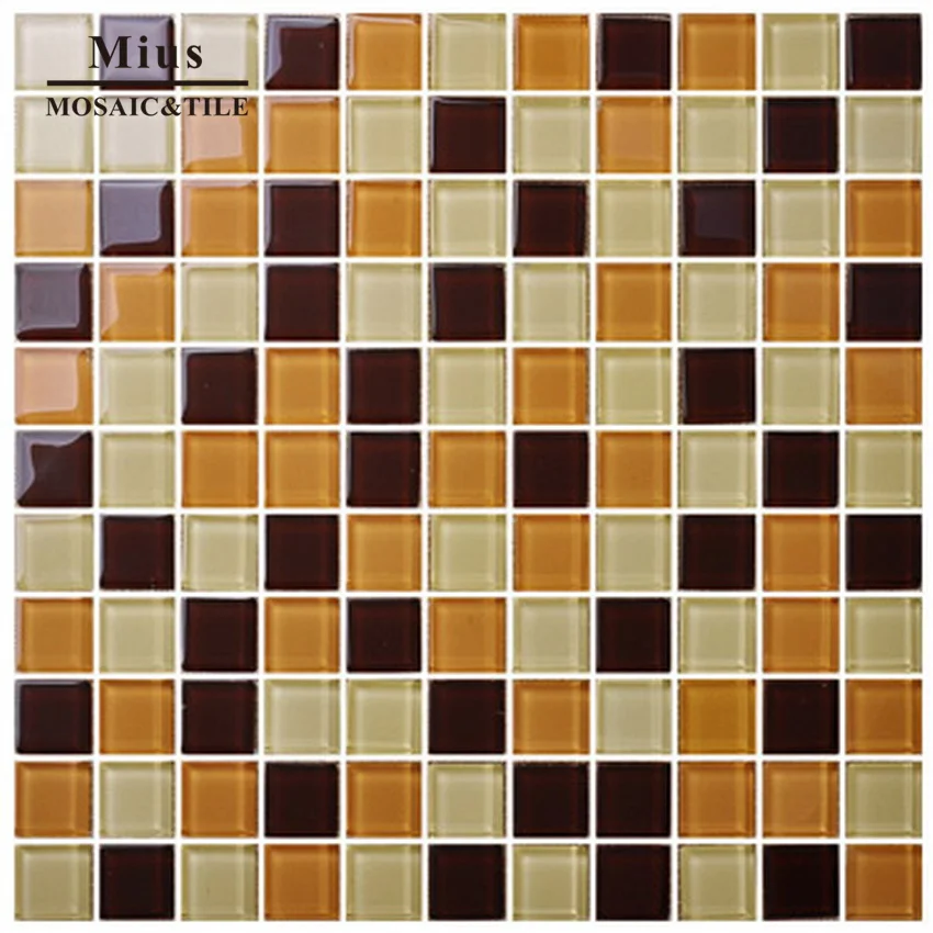 

Brown glass tile mosaic mural