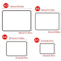 A5/A4/B4/A3 Whiteboard Dry Erase Double-Sided Erasable Writing Board Reusable Magnetic-Friendly Graffiti Drawing Board Kids 6