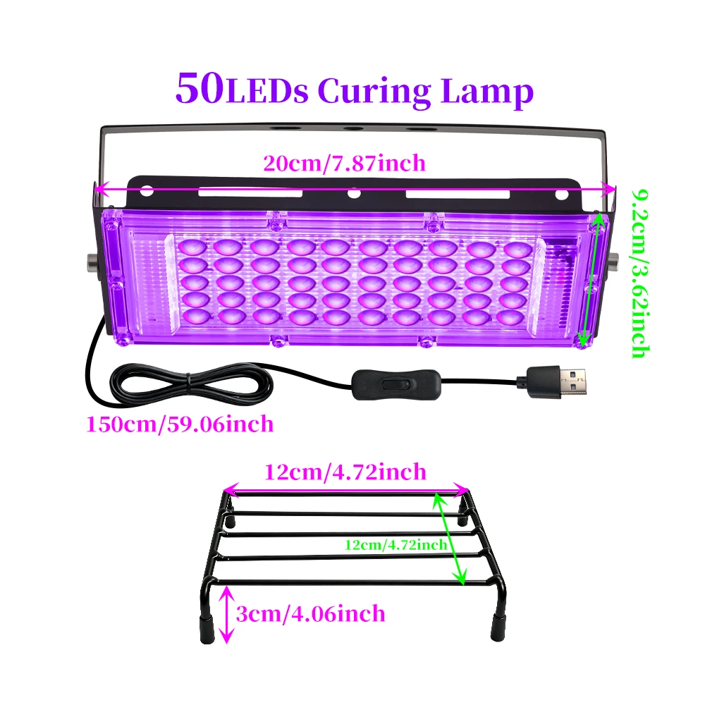 50 LED UV Resin Curing Lamp |  - Jewelry Making Dc 评论和价格