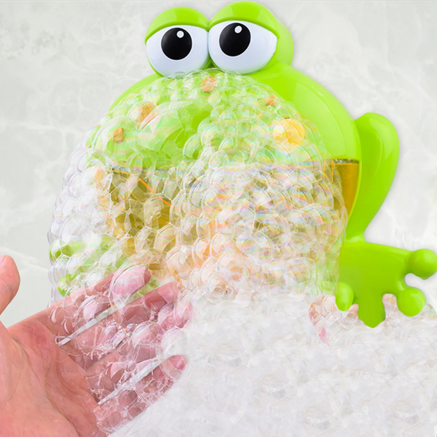 Kids Baby Cute Funny Automatic Cartoon Frog Bubble Machine Music Electric Soap Maker Outdoor Bath Bathtub Play Toy for Children