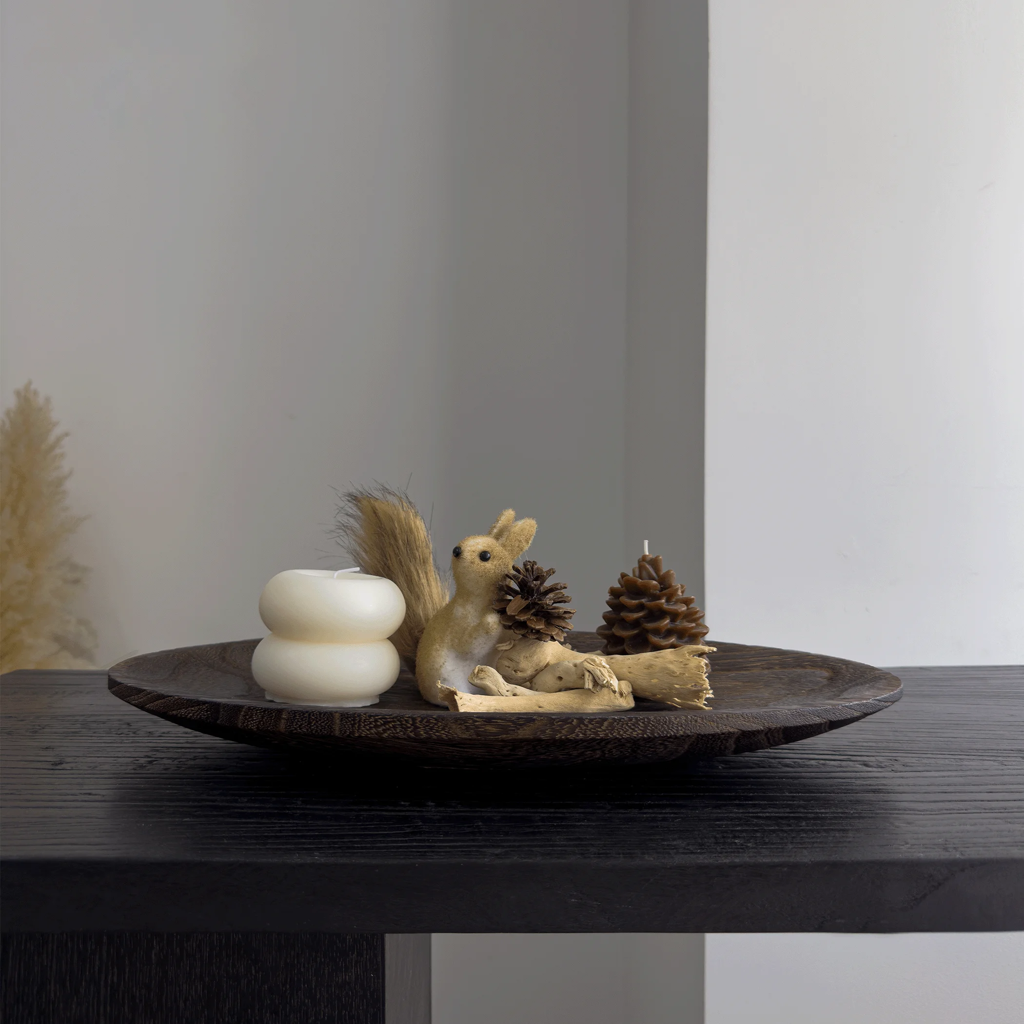 

Wooden Scented Candle Tray Storage Decoration High Value Wooden Fruit Plate Living Room Home Wooden Plate Decoration Ornament