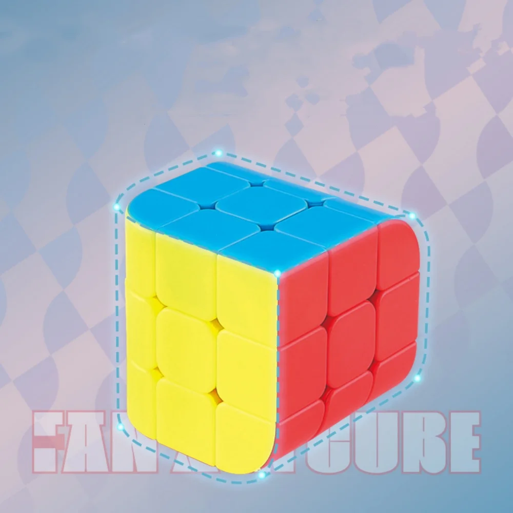 Fanxin-子供用三角マジックキューブ、教育用パズルおもちゃ、スピードプロ、3層、3x3