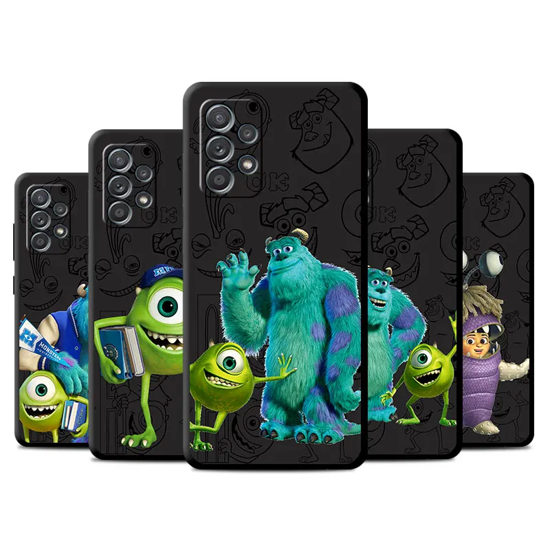 Disney Monster Jame Sullivan phone Cases for Samsung A55 A22 A14 5G case A12 A35 A54 A73 A70s A15 A24 4G funda Antiscratch cover