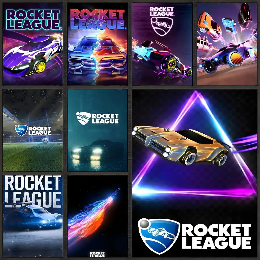 Game Rocket League Octane Car Soccer Poster Peel And Stick Wall Art PP Waterproof HD Bedroom Living Room Home Decor Gift