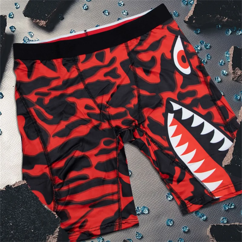 

5Pcs Men Underwear Boxers Print Man Panties Lingerie Men Underpants Boxershorts Trunks Plus Size Breathable Seamless Men's Boxer