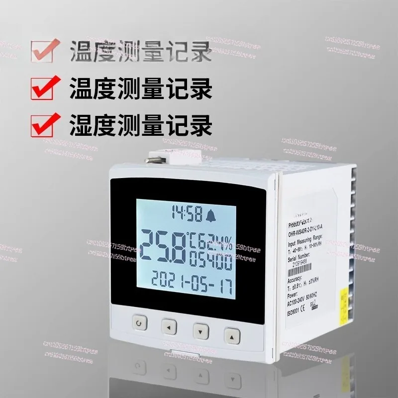 

Temperature and Humidity Recorder Industrial Grade Sensor High Precision Probe Measurement Remote Control Monitor