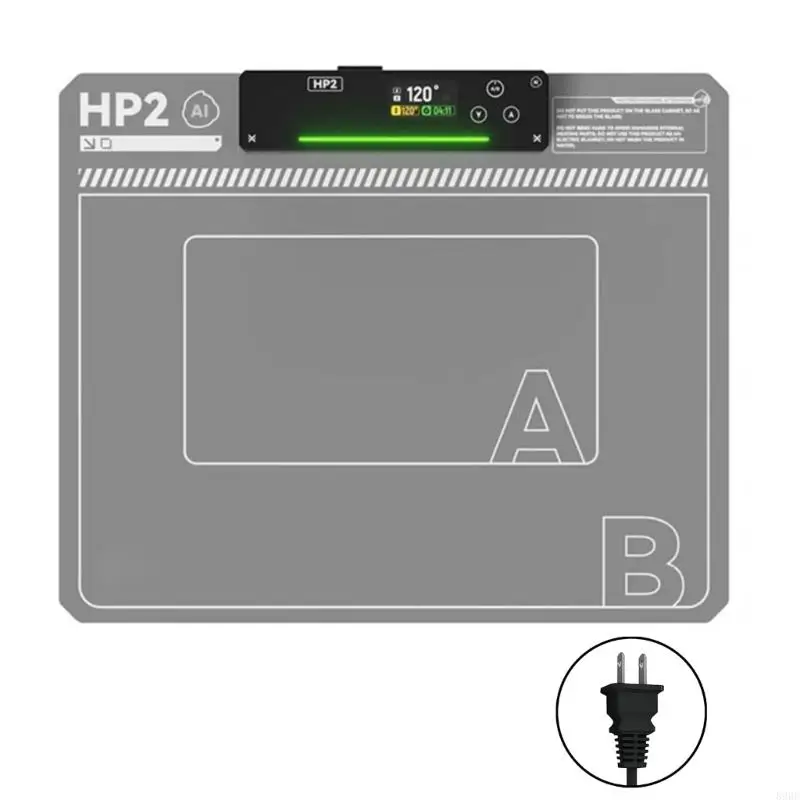 Upgrades Large Work Surfaces Heating Plate With Double Zone Temperature Control 50 to 130℃ for Phone Tablet Screen Removal